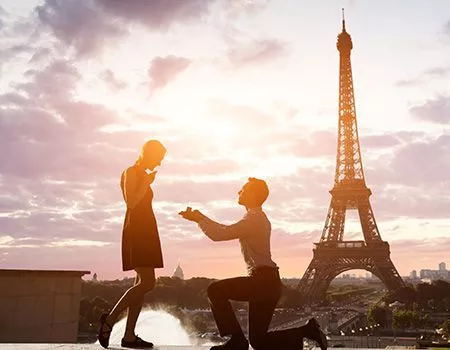 Huwelijksaanzoek in Parijs