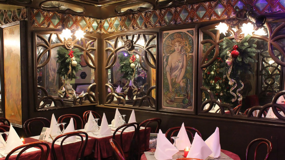 Heiligabend im Restaurant La Crémaillère 1900 in Paris Fotos 2