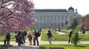 Jardin des Plantes avec, au fond, la Grande Galerie de l'Évolution © MNHN