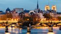 Le pont des arts de nuit