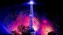 Commented cruise and fireworks on July 14 in Paris