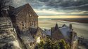 Bezoek aan de Abdij van Mont-Saint-Michel in Normandië, Frankrijk