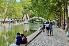 Le canal Saint Martin à Paris