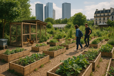 巴黎的城市农场参观