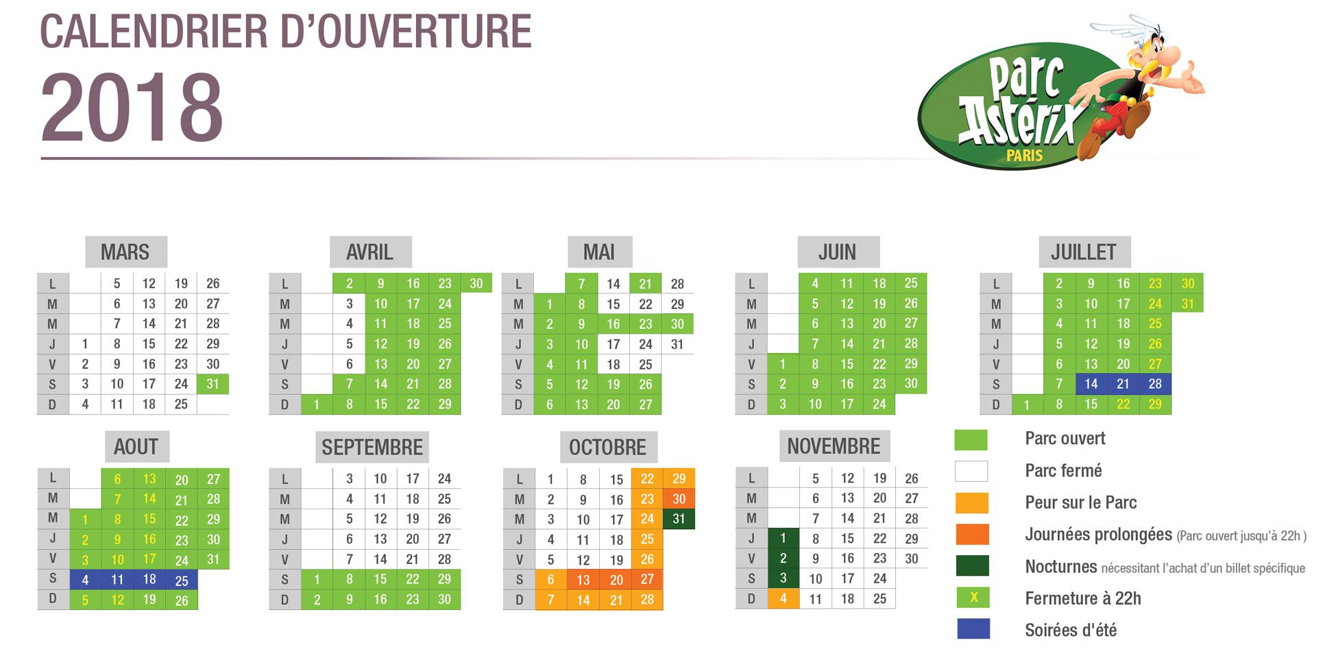 Asterix parc ouverture - Accumulating